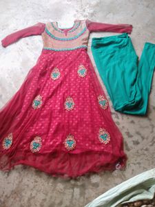 Anarkali Dupptta And Pant