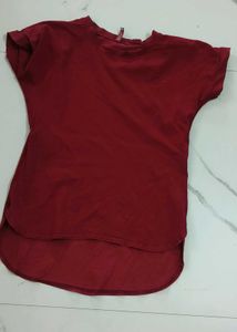 Maroon Casual Top