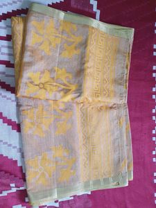 Golden And Mustard Saree