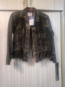 Peplum Denim Jacket