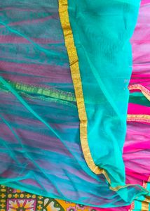 Anarkali Suit In Soft Net Pearl Work With Dupa