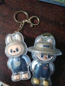 Cute Labubu Keychain Set