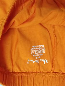 Orange Legging And Shawl