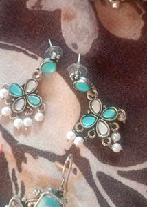 Turquoise Stone Drop Earrings