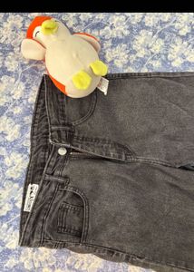 Charcoal Straight Jeans Women