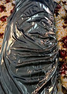 Metallic Ruched Bodycon Dress