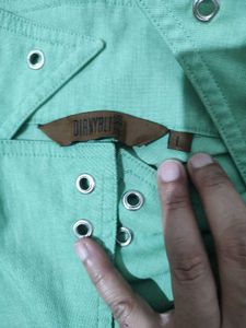 Green Mini Dress with Pockets