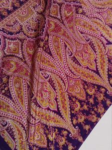 Magenta &amp; Purple Saree with Silver Embroidery