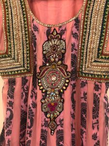 Peach Pink Color Salwar Set With Duppatta