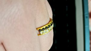 Diamond 💎 And Black Gem Ring 💍