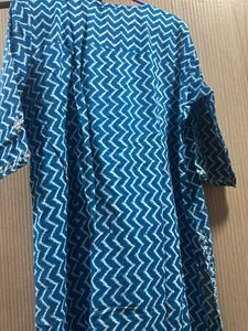 Blue Cotton 3 Pcs Set