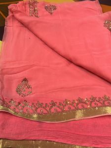 Pink Color Saree