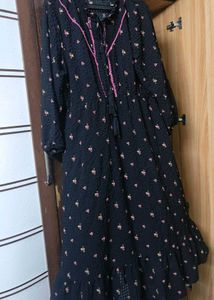 🔥 Sale 🔥Floral Print black Dress