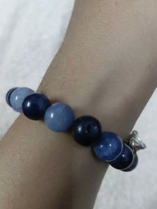 Bracelet Eiffel Tower blue beaded