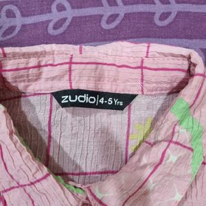 Cute Pink Checked Dress