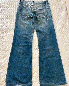 Thrift Bootcut Jeans With Embroidery 👖