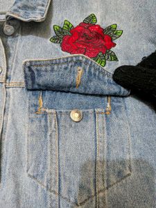 Japanese inspired Embroidered Denim Jacket