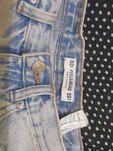 Pull &amp; Bear Distressed Denim Shorts