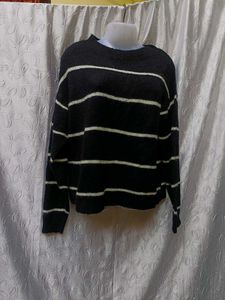 H&amp;m Striped Knit Pullover 🖤