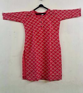 Pink Diamond Print Kurti