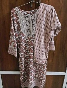 Cotton Rayon plazoo suit