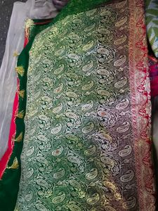 Elegant Red Embroidered Saree