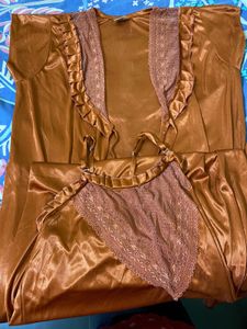 Hot  Nighty Set With Robe For Women