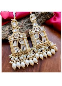 Doli White Jhumkas