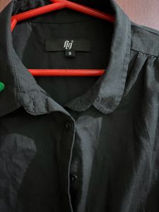 ✨Black Puff Sleeve Button Down Shirt