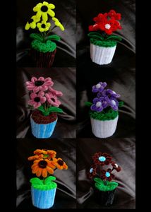 Pipe Cleaner Flower Pots