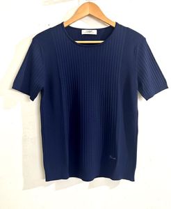 Ribbed Blue Tshirt