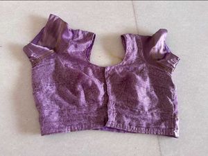 Lavender Purple Soft Saree With Blouse