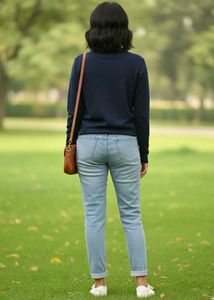 Navy Blue Round Neck sweater