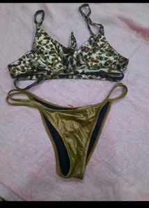 Leopard Print Bikini Set