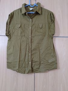 Olive Green Women Shirt