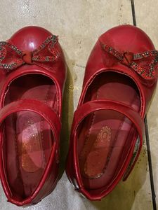 Red Bow Mary Janes