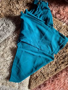 Teal Cold Shoulder Dress