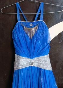Blue Gown With Jacket