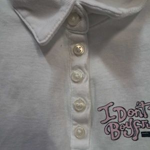 Crop Polo Shirt