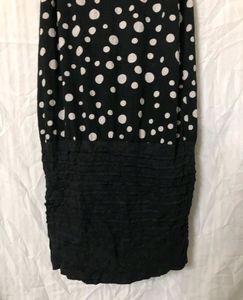 Black &amp; White Bodycon Dress