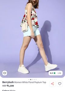 BERRYLUSH Floral Peplum Top