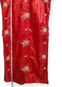 Red and Gold Traditional Embroidered Dress (Woman)