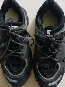 Black &amp; Grey Chunky Sneakers