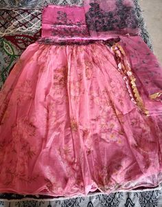 Un Stiched Lehenga Choli