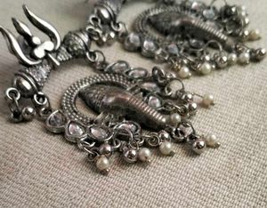 Oxidized Ganesha Earrings