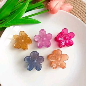 Flower Hair Claw Clips