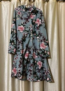 Floral Print  Shirt Dress