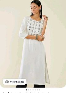 New Off White Kurti- Soch Brand