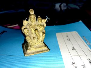 Siva Parvathi Idol Small Brass