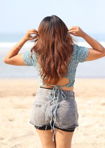Cute Back Tie Crop Top